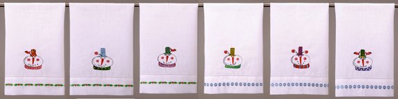 snowman hats towel